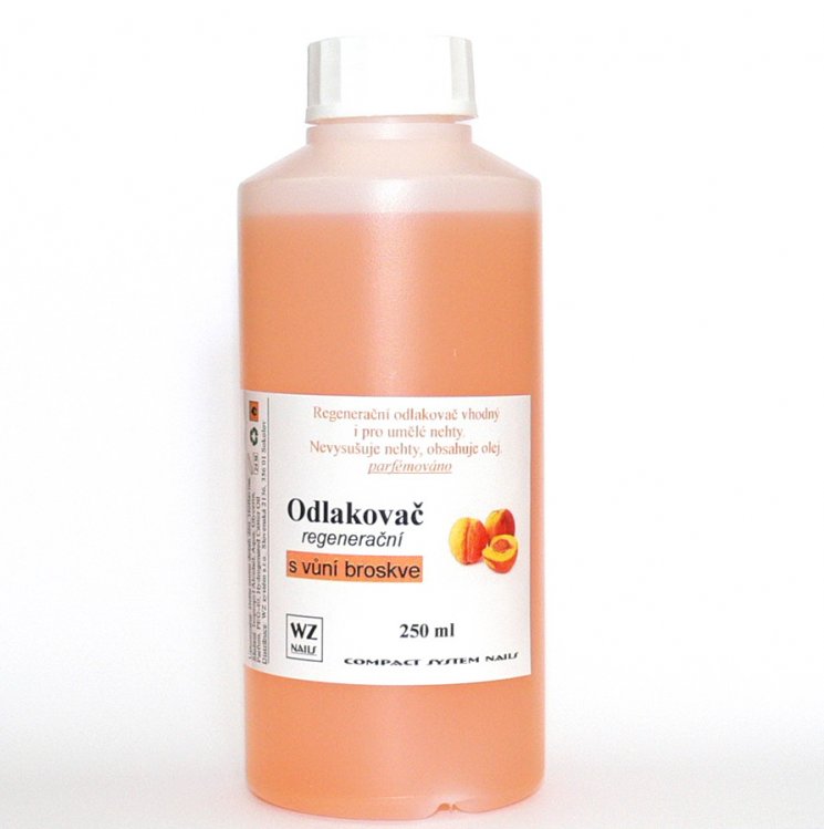 Odlakovač na nehty s vůní broskve 250 ml | NEHTOVÁ MODELÁŽ - Odlakovače Odlakovač na nehty s vůní broskve 250 ml | NEHTOVÁ MODELÁŽ - Odlakovače