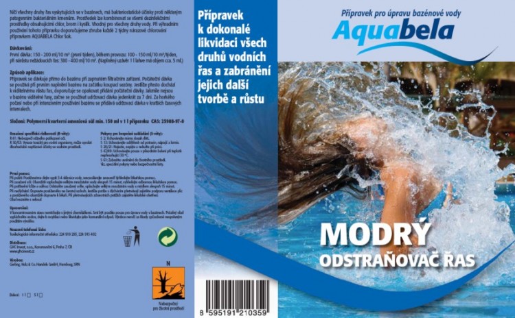Bazénová chemie Aquabela modrý odstraňovač řas 1000 ml | Bazénová chemie - Vyvločkování nečistot a odstranění řas Bazénová chemie Aquabela modrý odstraňovač řas 1000 ml | Bazénová chemie - Vyvločkování nečistot a odstranění řas