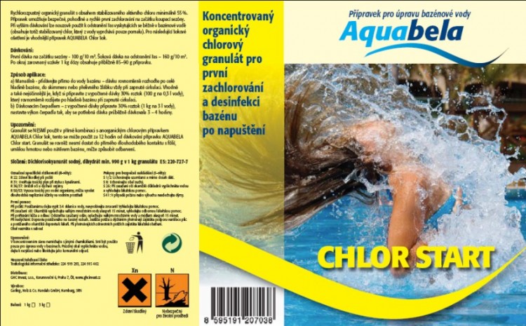 Bazénová chemie Aquabela chlor start 3000 g | Bazénová chemie - Zachlorování a dezinfekce bazénové vody - Produktová řada Aquabela Bazénová chemie Aquabela chlor start 3000 g | Bazénová chemie - Zachlorování a dezinfekce bazénové vody - Produktová řada Aquabela