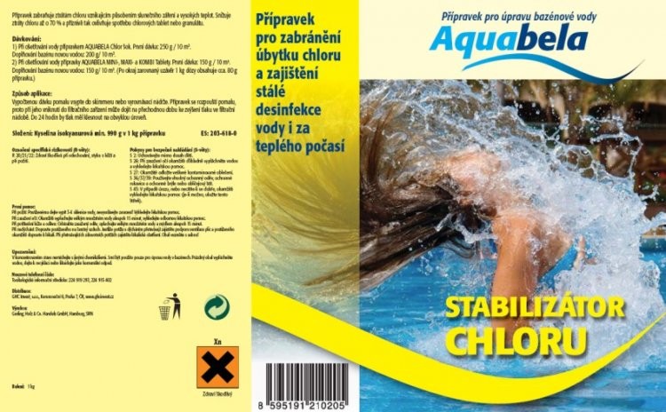 Bazénová chemie stabilizátor chloru 1000 g | Bazénová chemie - Zachlorování a dezinfekce bazénové vody - Produktová řada Aquabela Bazénová chemie stabilizátor chloru 1000 g | Bazénová chemie - Zachlorování a dezinfekce bazénové vody - Produktová řada Aquabela
