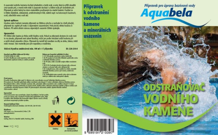 Bazénová chemie Aquabela odstraňovač vodního kamene 1000 ml | Bazénová chemie - Ostatní úprava bazénové vody Bazénová chemie Aquabela odstraňovač vodního kamene 1000 ml | Bazénová chemie - Ostatní úprava bazénové vody