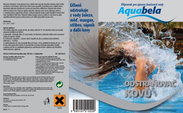 Bazénová chemie Aquabela odstraňovač kovů 1000 ml | Bazénová chemie - Ostatní úprava bazénové vody Bazénová chemie Aquabela odstraňovač kovů 1000 ml | Bazénová chemie - Ostatní úprava bazénové vody