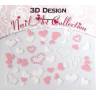 Zdobící nálepky na nehty 3D mini - samolepící