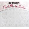 Zdobící nálepky na nehty 3D mini - samolepící