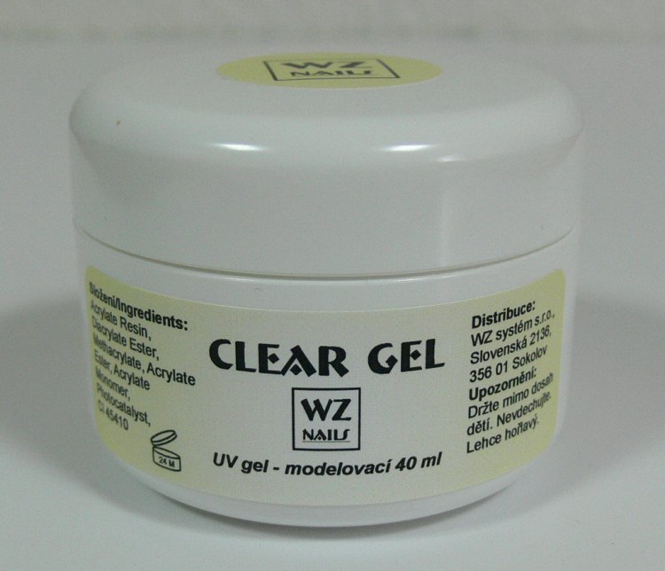 UV gel modelovací čirý Clear gel 40 ml | NEHTOVÁ MODELÁŽ - UV gely - UV gely WZ NAILS UV gel modelovací čirý Clear gel 40 ml | NEHTOVÁ MODELÁŽ - UV gely - UV gely WZ NAILS