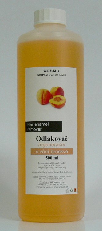 Odlakovač na nehty s vůní broskve 500 ml | NEHTOVÁ MODELÁŽ - Odlakovače Odlakovač na nehty s vůní broskve 500 ml | NEHTOVÁ MODELÁŽ - Odlakovače