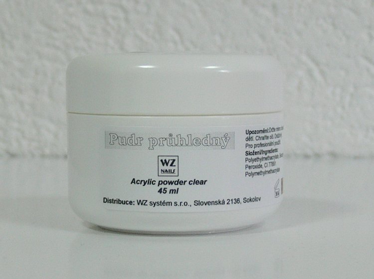 Akrylový pudr průhledný 45 ml | NEHTOVÁ MODELÁŽ - Akryl - Akryl WZ nails Akrylový pudr průhledný 45 ml | NEHTOVÁ MODELÁŽ - Akryl - Akryl WZ nails