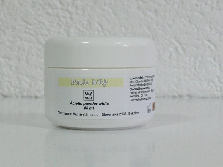 Akrylový pudr bílý 45 ml | NEHTOVÁ MODELÁŽ - Akryl - Akryl WZ nails Akrylový pudr bílý 45 ml | NEHTOVÁ MODELÁŽ - Akryl - Akryl WZ nails
