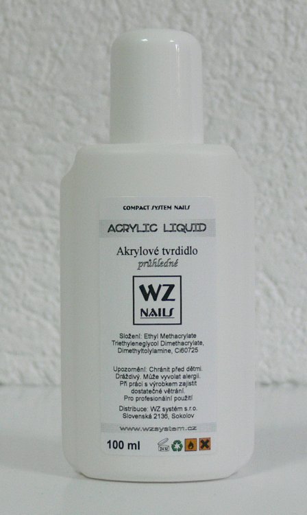 Akrylové tvrdilo 100 ml | NEHTOVÁ MODELÁŽ - Akryl - Akryl WZ nails Akrylové tvrdilo 100 ml | NEHTOVÁ MODELÁŽ - Akryl - Akryl WZ nails