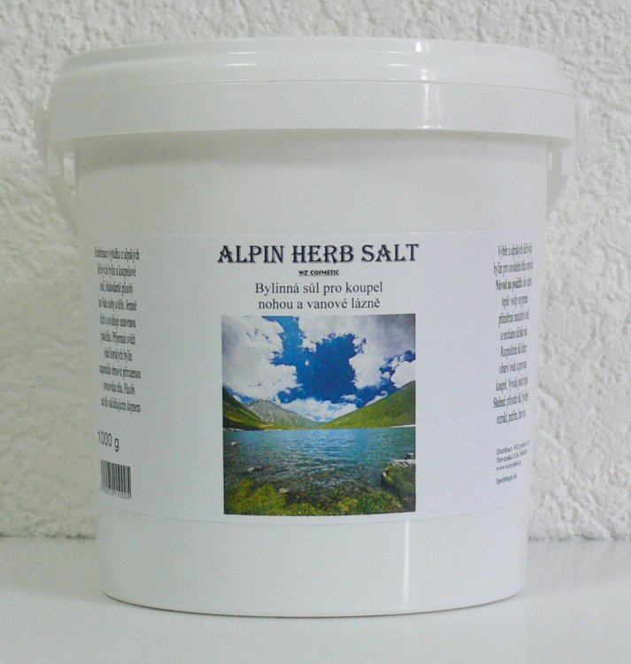 Koupelová sůl na nohy kamenná Alpin Herb Salt 5000 g | NEHTOVÁ MODELÁŽ - Kosmetika WZ cosmetic - Koupelové soli a olejové lázně Koupelová sůl na nohy kamenná Alpin Herb Salt 5000 g | NEHTOVÁ MODELÁŽ - Kosmetika WZ cosmetic - Koupelové soli a olejové lázně