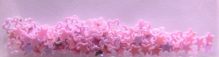 Zdobení - hvězdičky růžové | NEHTOVÁ MODELÁŽ - Nail Art, zdobící materiály - Zdobení nehtů - ostatní 