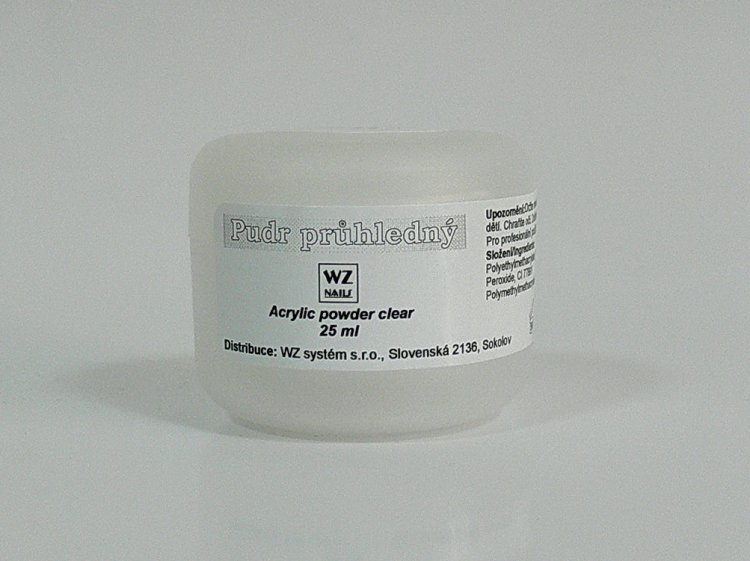 Akrylový pudr průhledný 25 ml | NEHTOVÁ MODELÁŽ - Akryl - Akryl WZ nails Akrylový pudr průhledný 25 ml | NEHTOVÁ MODELÁŽ - Akryl - Akryl WZ nails