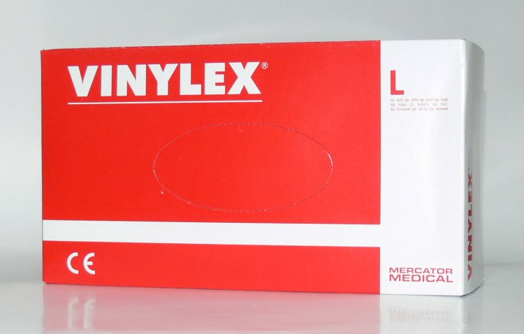 Rukavice VINYLEX pudrované vel. L  balení  100 ks | NEHTOVÁ MODELÁŽ - Dezinfekce a hygiena - Hygiena 
