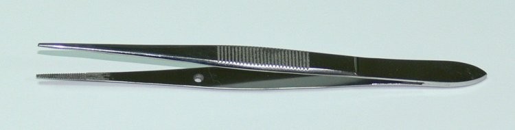 Pinzeta anatomická jemná 10 cm Grafe | NEHTOVÁ MODELÁŽ - Chirurgické nástroje, pinzety - Pinzety anatomické 