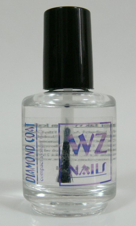 Diamond Coat WZ nails 15 ml - vrchní lak s vysokým leskem chránící nehet proti poškrábání | NEHTOVÁ MODELÁŽ - Přípravky k péči o nehty a k manikúře - Přípravky k péči o nehty a k manikúře WZ nails 
