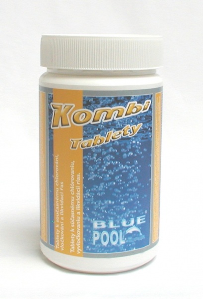 Bazénová chemie BluePool Kombi tablety 1000 g | Bazénová chemie - Zachlorování a dezinfekce bazénové vody - Produktová řada Blue Pool Bazénová chemie BluePool Kombi tablety 1000 g | Bazénová chemie - Zachlorování a dezinfekce bazénové vody - Produktová řada Blue Pool