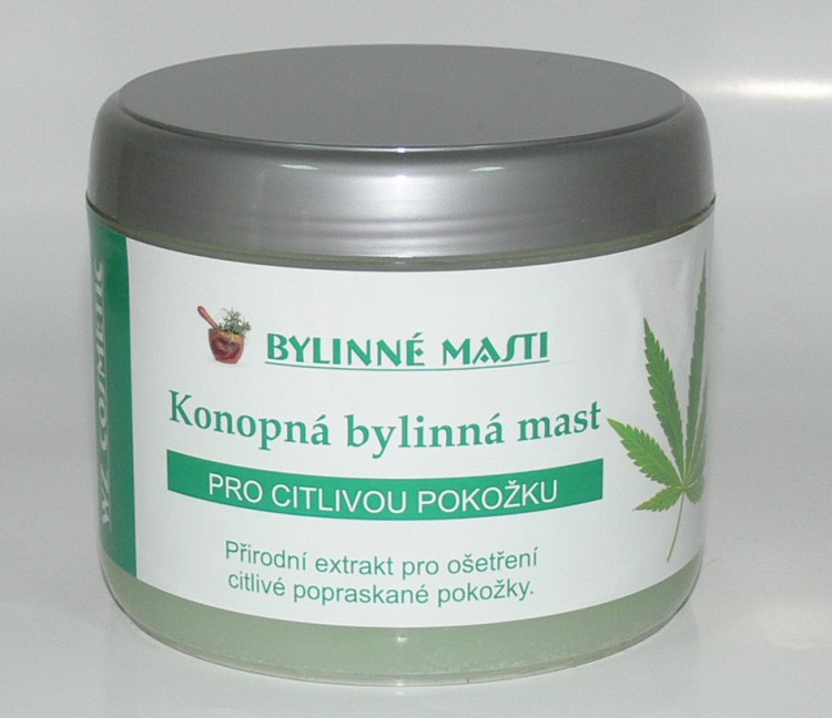 Bylinná mast WZ cosmetic s konopným olejem 500 ml                           | NEHTOVÁ MODELÁŽ - Kosmetika WZ cosmetic - Bylinné masti a vazelíny 