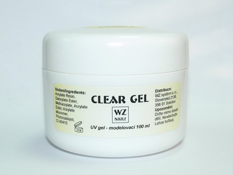 UV gel modelovací čirý Clear gel 100 ml | NEHTOVÁ MODELÁŽ - UV gely - UV gely WZ NAILS UV gel modelovací čirý Clear gel 100 ml | NEHTOVÁ MODELÁŽ - UV gely - UV gely WZ NAILS
