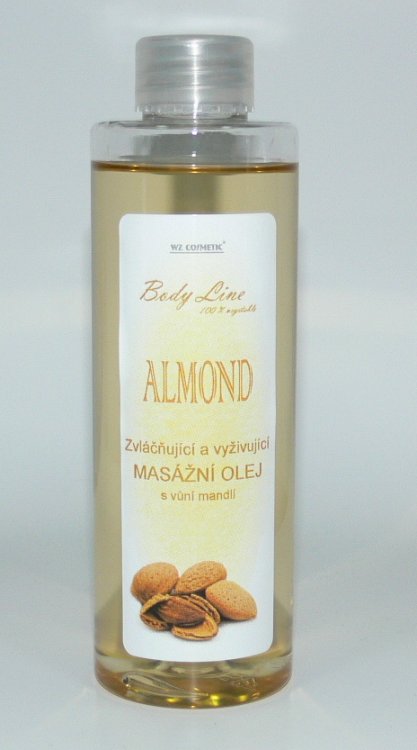 Masážní olej s vůní mandlí 200 ml | NEHTOVÁ MODELÁŽ - Kosmetika WZ cosmetic - Masážní oleje Masážní olej s vůní mandlí 200 ml | NEHTOVÁ MODELÁŽ - Kosmetika WZ cosmetic - Masážní oleje