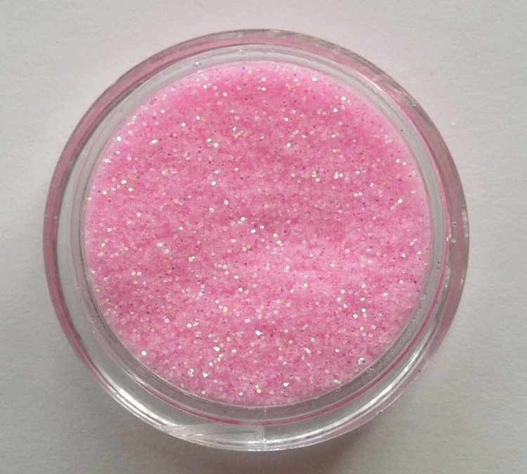 Glitterový prášek na zdobení nehtů růžový | 25401R