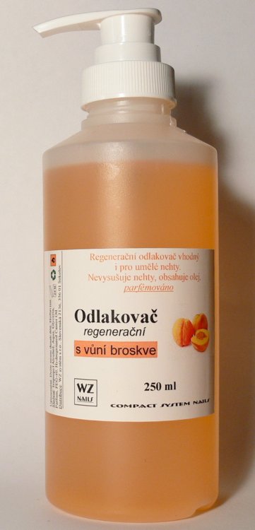 Odlakovač na nehty s dávkovací pumpou s vůní broskve 250 ml | NEHTOVÁ MODELÁŽ - Odlakovače Odlakovač na nehty s dávkovací pumpou s vůní broskve 250 ml | NEHTOVÁ MODELÁŽ - Odlakovače