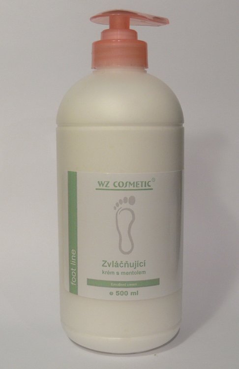 Zvláčňující krém na nohy s mentolem 500 ml | NEHTOVÁ MODELÁŽ - Kosmetika WZ cosmetic - Péče o nohy Zvláčňující krém na nohy s mentolem 500 ml | NEHTOVÁ MODELÁŽ - Kosmetika WZ cosmetic - Péče o nohy